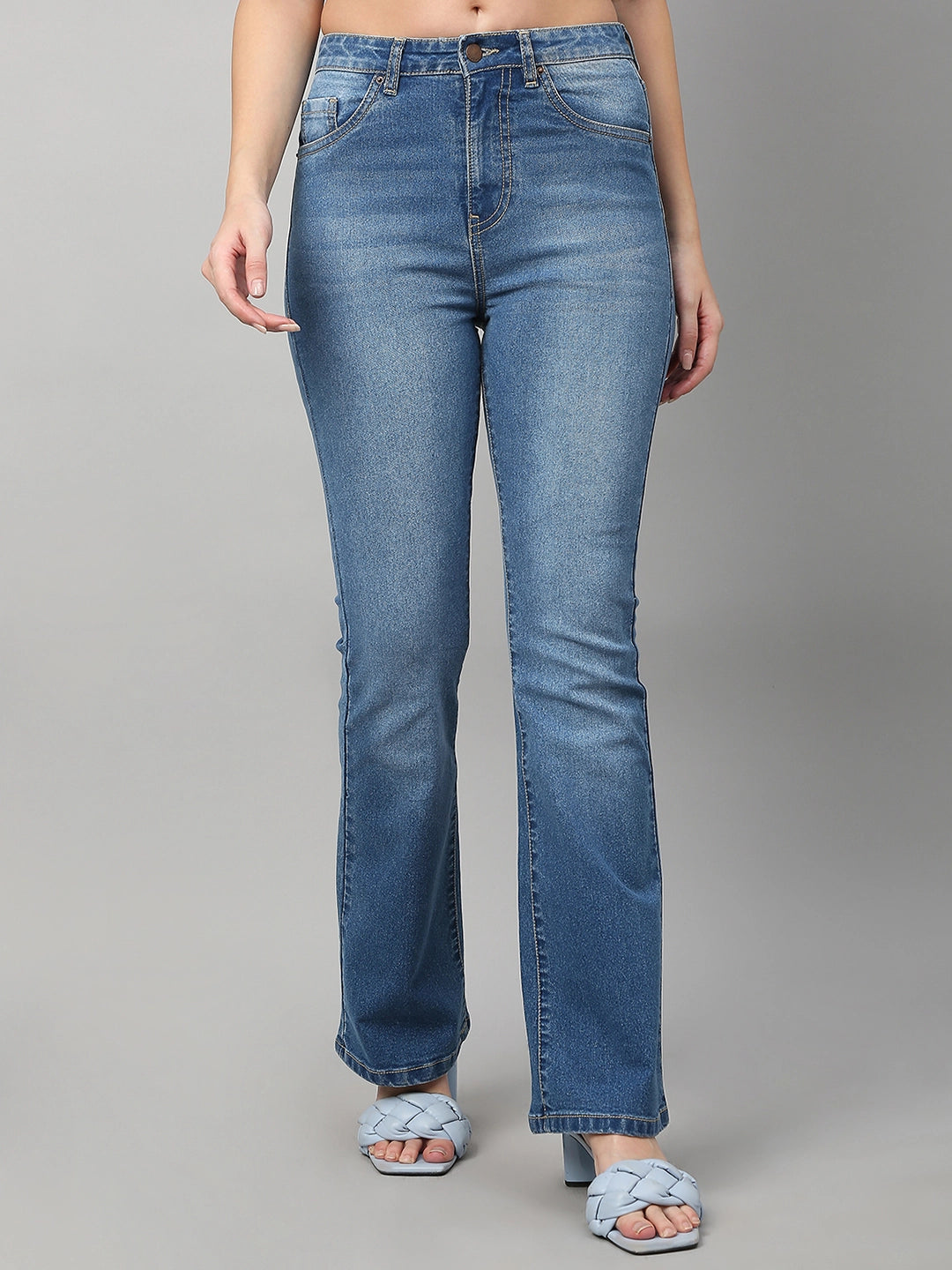 TARAMA High Rise Boot Cut Jeans TARAMA JEANS